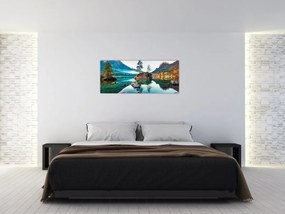 Tablou - Lacul Hintersee, Alpii Bavarezi, Austria (120x50 cm)