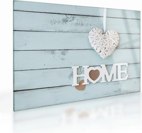 Tablou pe sticlă - I love home (70x50 cm)