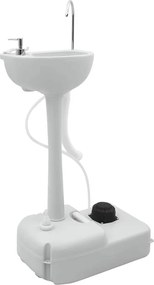 vidaXL Suport pentru spălat mâini de camping Gri 50,5 x 33 x 103 cm