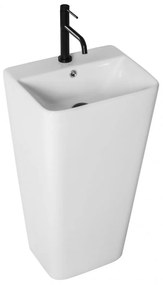 Lavoar Aris freestanding alb ceramica – H83 cm