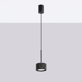 Sollux SL.2677 - Lustră suspendată pe cablu AURA 1xGX53/10W/230V neagră
