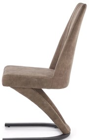 Scaun K338 piele ecologica maro