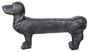 Bancă de grădină neagră Dachshund – Esschert Design