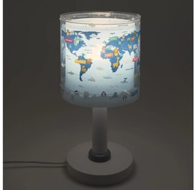 Dalber 40671 - Lampă de veghe LED pentru copii WORLD, 1xG4/4W/230V, albastră
