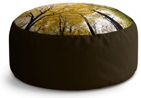 Taburet Circle coroane de copaci, galben