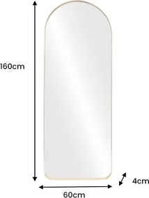 Oglinda de perete ARCA 160cm auriu