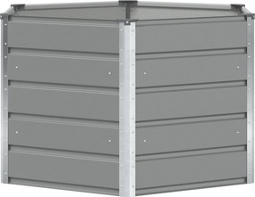 vidaXL Jardinieră Gri deschis 129 x 129 x 75 cm Oțel