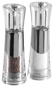 Cole&Mason - Set 2 râșnițe sare și piper BOBBI, 18,5 cm