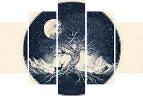 Tablou – Arbore magic cu cerb I. (150x105 cm)