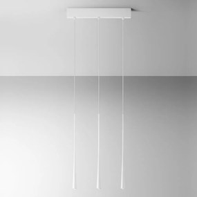 Lustra cu 3 pendule LED slim DAFNE alb, negru sau auriu