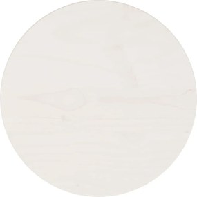 vidaXL Blat de masă rotund, alb, Ø30x3 cm, lemn masiv de pin
