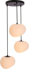 Lustră alb-negru ø 42 cm Stones – Candellux Lighting