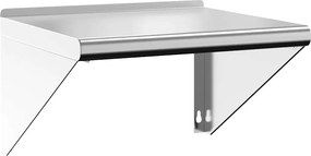 vidaXL Raft de perete, 50x45x31 cm, argintiu, oțel inoxidabil