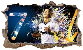 Autocolant decorativ 3D de perete - Cristiano Ronaldo 47 x 77 cm