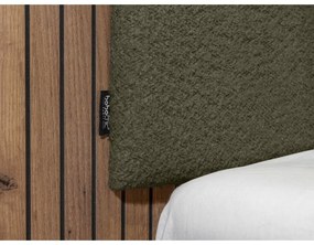 Pat matrimonial verde cu somieră 160x200 cm Lior – Bobochic Paris