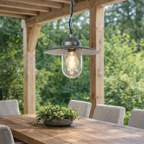 Lampă suspendată industrială zinc IP44 - Munich