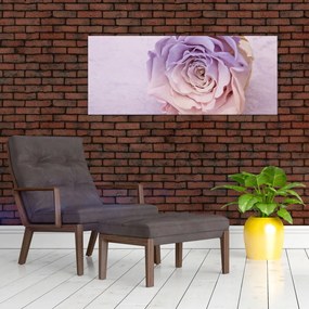 Tablou detaliu florii de trandafir (120x50 cm)