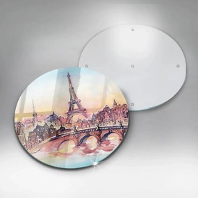 Tocător de bucătărie Peisajul Turnului Eiffel din Paris