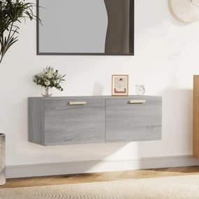 Dulap de perete, gri sonoma, 100x36,5x35 cm, lemn prelucrat sonoma gri, 1