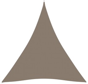 Parasolar, gri taupe, 5x5x5 m, tesatura oxford, triunghiular Gri taupe, 5 x 5 x 5 m