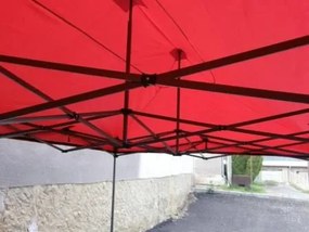 Cort de grădină foarfecă DELUXE, 3 x 3 m, roșu