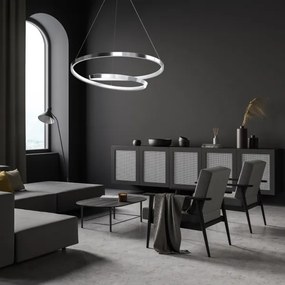 Lustră LED pe cablu LUCERO LED/48W/230V crom lucios