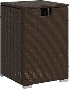 vidaXL Masă mască acoperire rezervor propan maro 40x40x60 cm poliratan