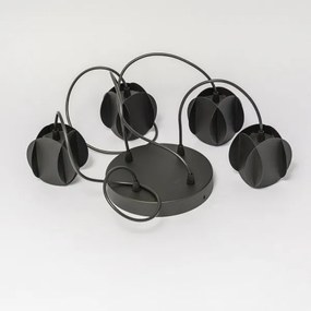 Lustră suspendată pe cablu GAMBIT, 4xGU10/10W/230V, negru