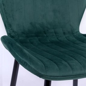 RESIGILAT - Scaun living din catifea BUC 248U verde