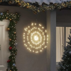 vidaXL Lumini stelare de Crăciun 140 LED-uri, 4 buc., alb cald, 17 cm