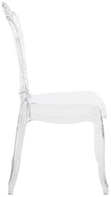Set 2 buc. scaune pentru sufragerie Vitton (transparent). 1009867