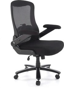 Scaun birou CYBORG, negru, stofa clasica/metal, 80x74x111/117 cm