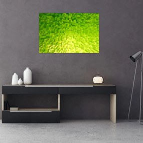 Tabloul cuburilor galbenverzui (90x60 cm)