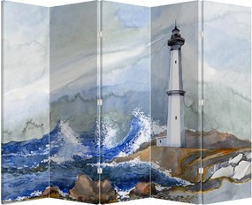 Paravan - Pictura farului (210x170 cm)