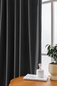 Draperie din catifea Culoare gri inchis, VELVET 140x250 cm
