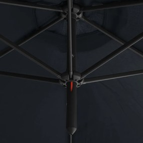 Umbrela de soare dubla cu stalp din otel, antracit, 600 cm Antracit