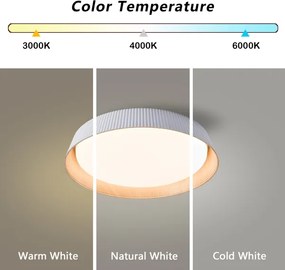 Brilagi ORINO - plafonieră LED dimabilă, 54W/230V, 3000-6000K, alb, Ø43 cm, cu telecomandă