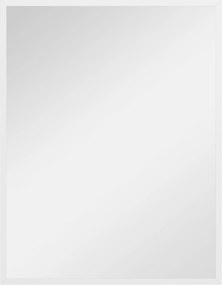 HOMCOM Oglindă de Perete din Sticlă și MDF, 70x90 cm, Alb | Aosom Romania