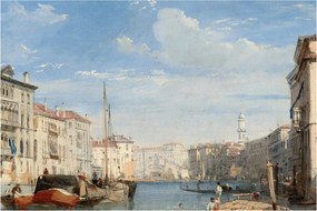 Tablou - Richard Parkes Bonington, The Grand Canal, reproducere (90x60 cm)
