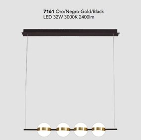 Lustra LED design Art Deco cu 4 surse de lumina Cuba