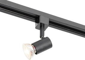 Spot modern pe șină negru pe șină monofazată - Jeany