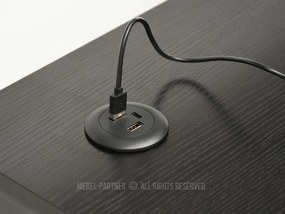 Masă PC Osto 120 (lemn negru + negru). 1109827