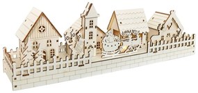 Decor iluminat de Crăciun Snow Village , 40 x 13 x8 cm, LED