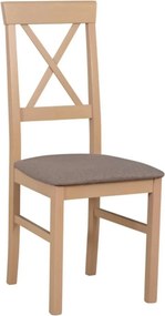 Scaun ALLA 3, maro/stejar sonoma, stofa clasica/lemn, 43x51x95 cm