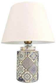 Lampă de masă RAMZES 1xE27/40W/230V alb/gri