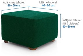 Huse super elastice HARMONIA verzi taburet (40 - 60 cm)
