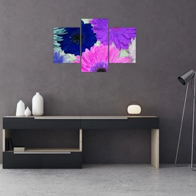 Tablou cu flori colorate (90x60 cm)