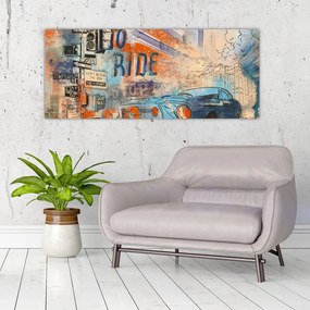 Tablou - Născut să călătorească (120x50 cm)