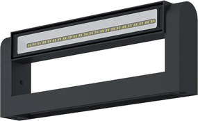 Brilagi - Aplica LED de exterior SALERNO, 12W/230V, 35,5 cm, antracit, IP65