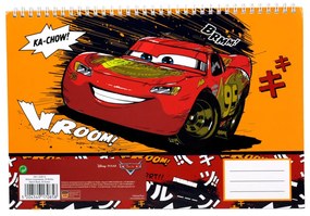 Disney Mașini Vroom Carnet de schițe spiral A/4, 30 de file